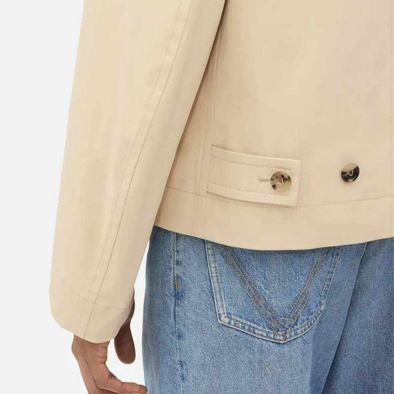 Bottega Veneta Jackets Coats Men's Beige-4