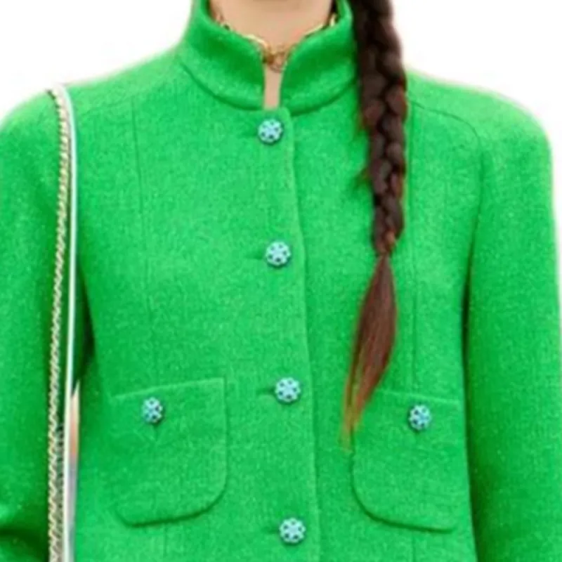 CHANEL Coats Women's Green-3
