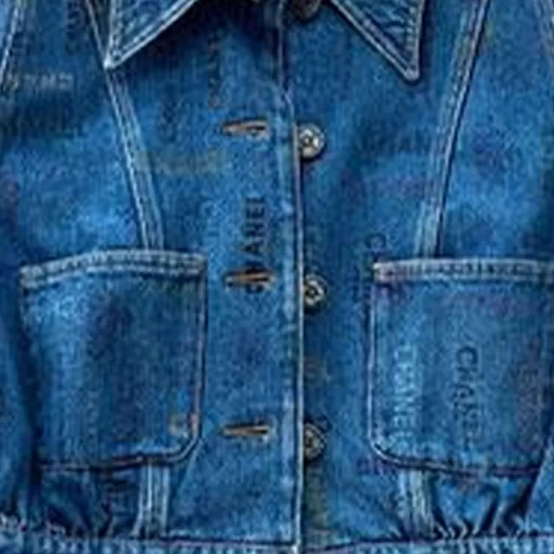 CHANEL Denim Jacket Women's Blue-4