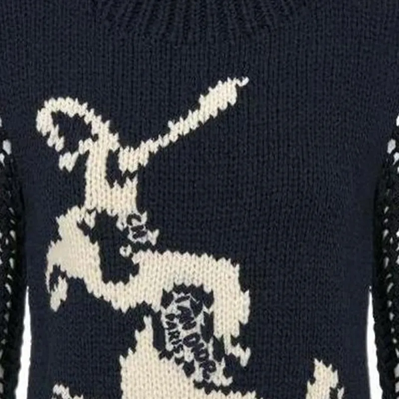 DIOR Inlaid High Neck Jumper-3