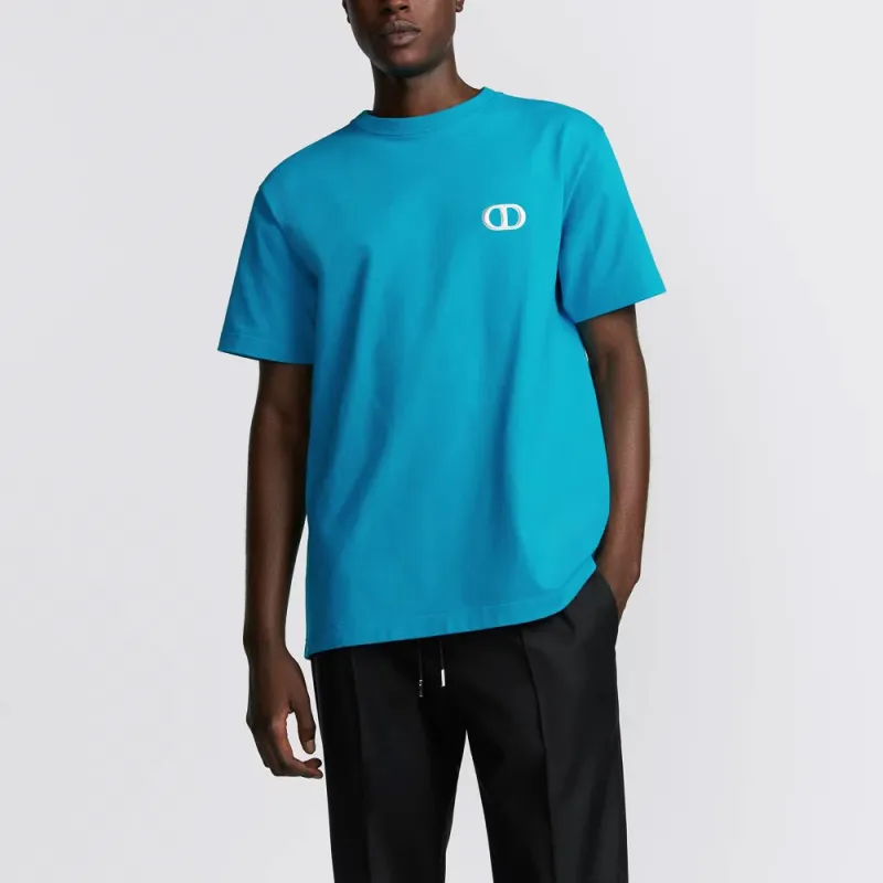 DIOR T-Shirts Men Sky Blue-2