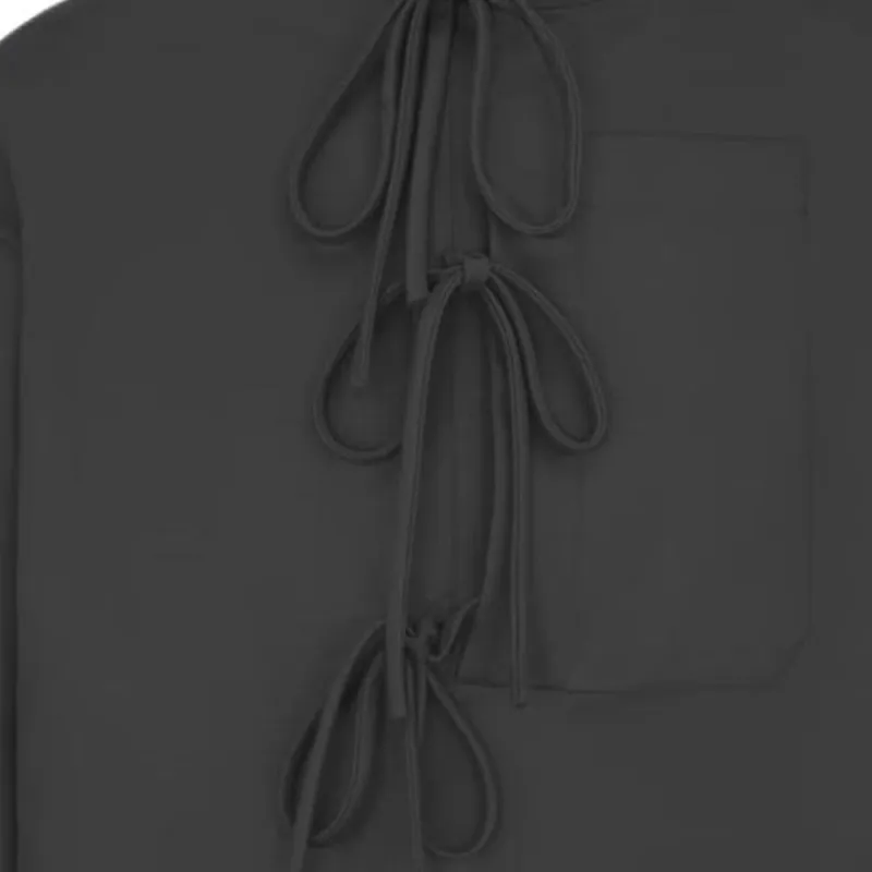 DIOR FW24 Pull-Over Shirt With Bows Shirt Men's Dark Gray-4