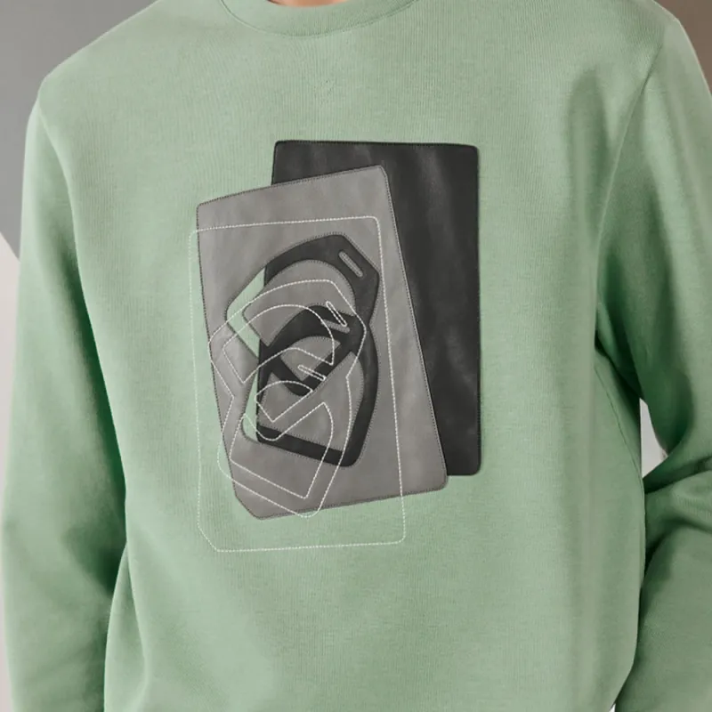 HERMES Sweatshirts Men Aqua Blue-2