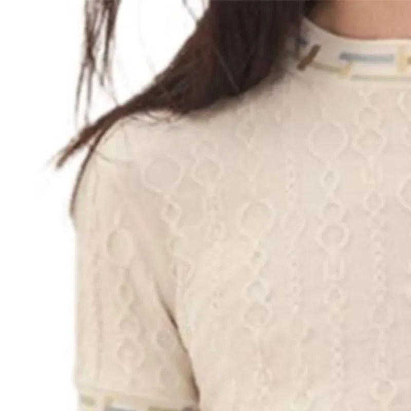 HERMES Crop Tops Women's Ecru-3