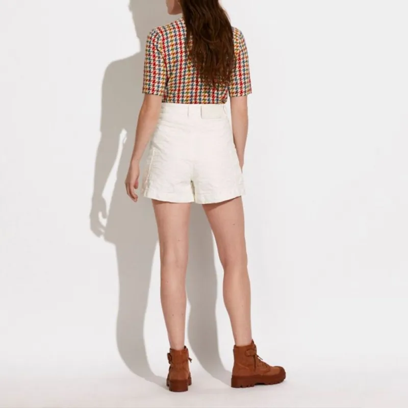 COACH Casual Shorts Women's White-2