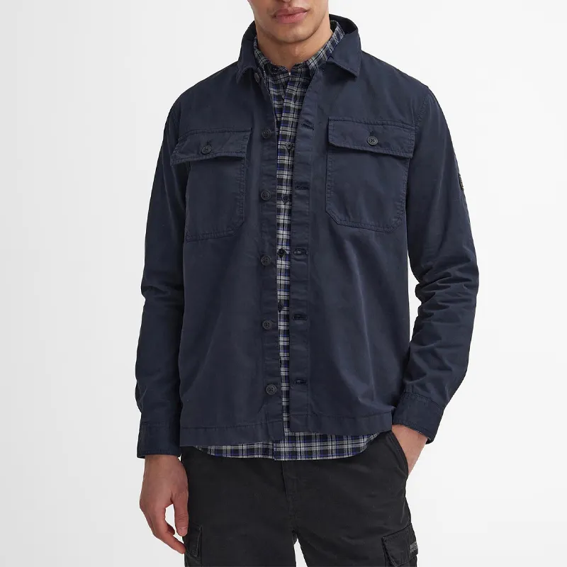 BARBOUR Shirt Men's Classic Marine Blue-1