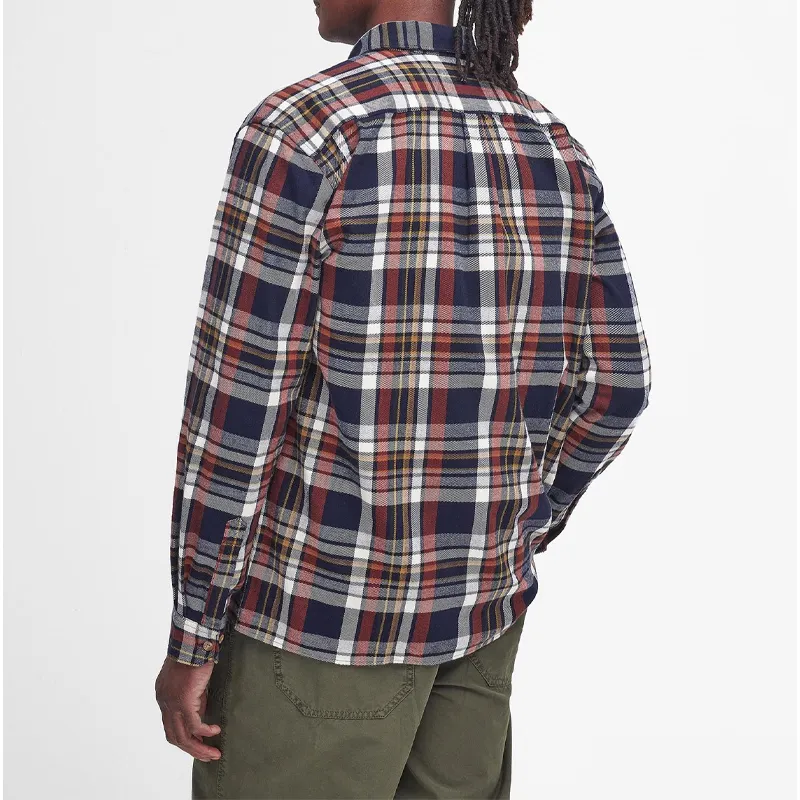 BARBOUR Shirt Men's Classic Navy Blue-3