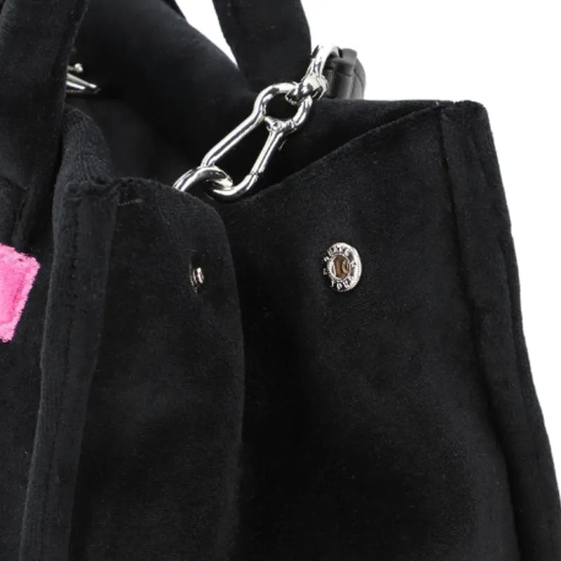 JUZI Cotton Handbag Women's Black-5