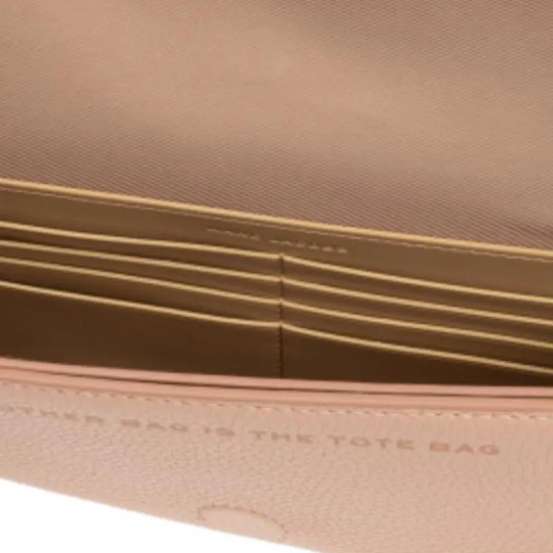 MARC JACOBS Leather Shoulder Bag Mini Women's Beige-4