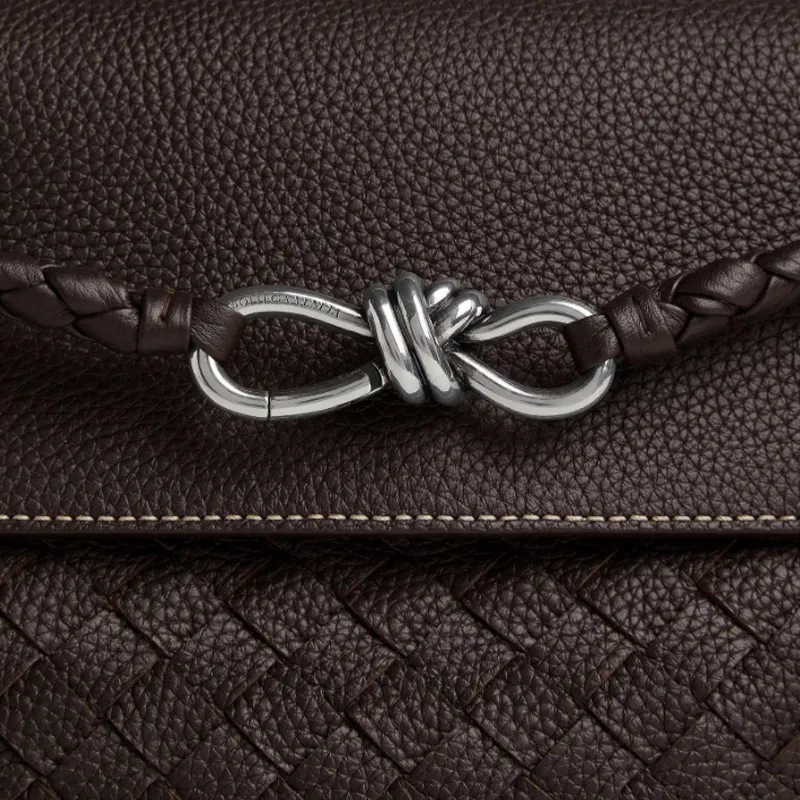 Bottega Veneta Cow Leather Crossbody Bag Trumpets Men's Cream-4