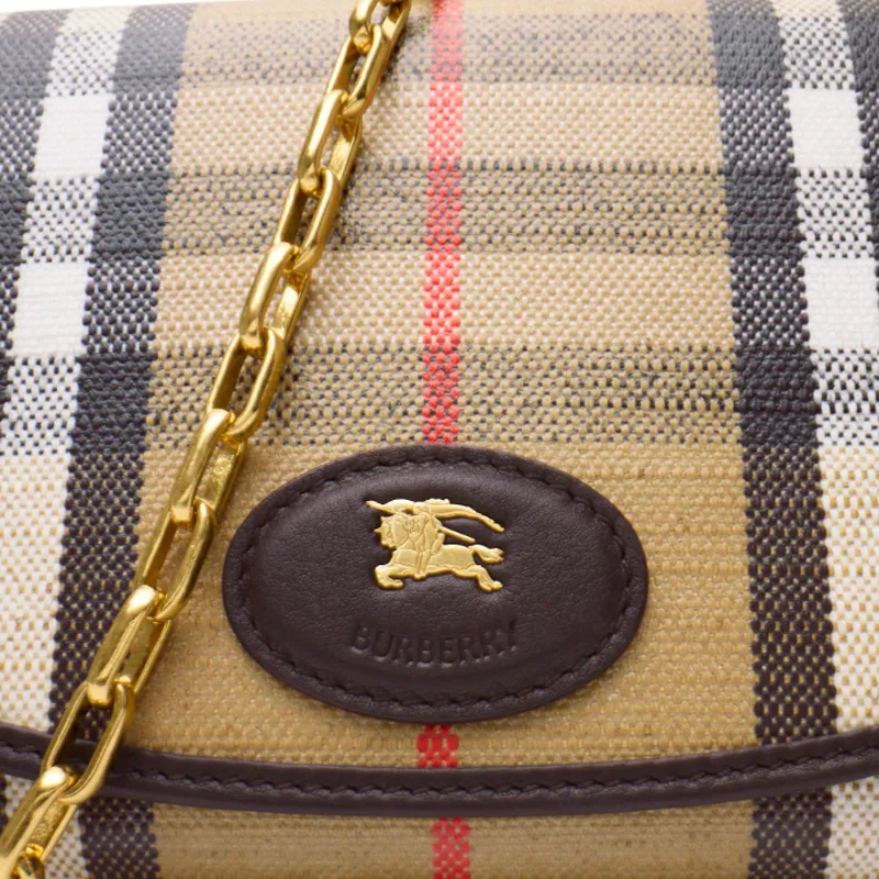 Burberry Cow Leather Crossbody Bag Regular Women's Sand-3