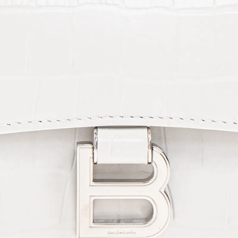 Balenciaga Leather Handbag Women's White-3