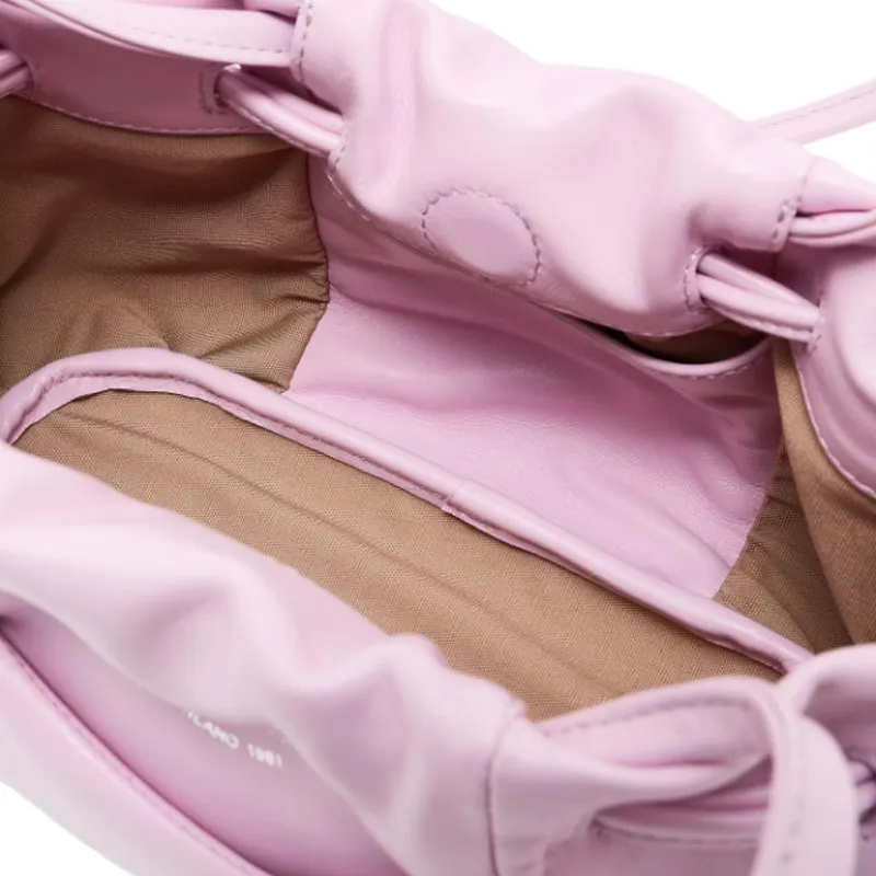 EMPORIO ARMANI Sheepskin Shoulder Bag Trumpets Women's Pink-4