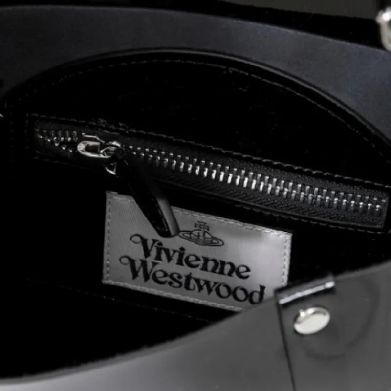 Vivienne Westwood Leather Shoulder Bag Women's Black-7