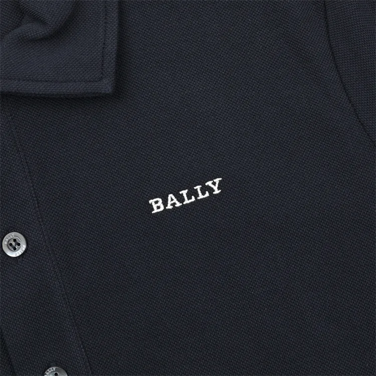 BALLY SS24 Polo Shirt Men Black-4