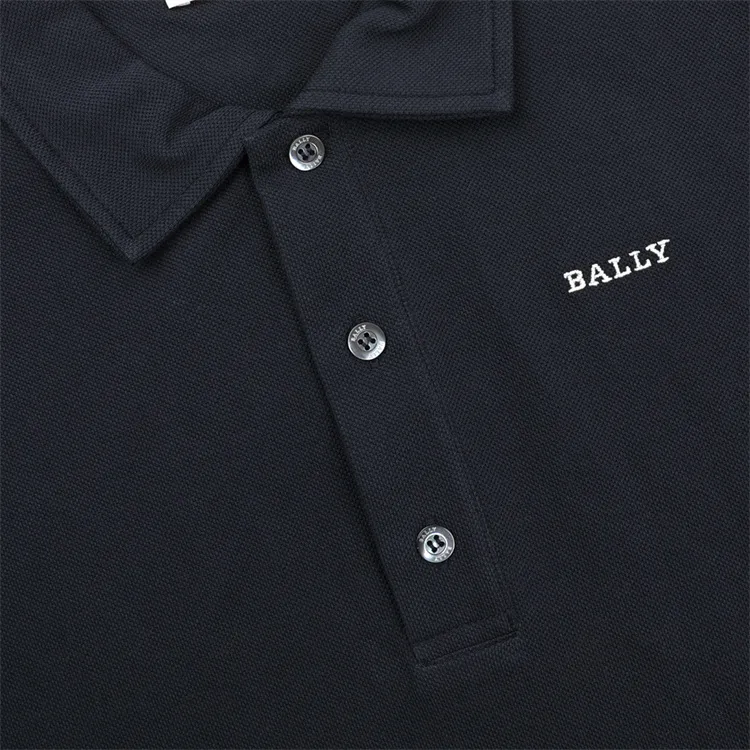 BALLY SS24 Polo Shirt Men Black-3