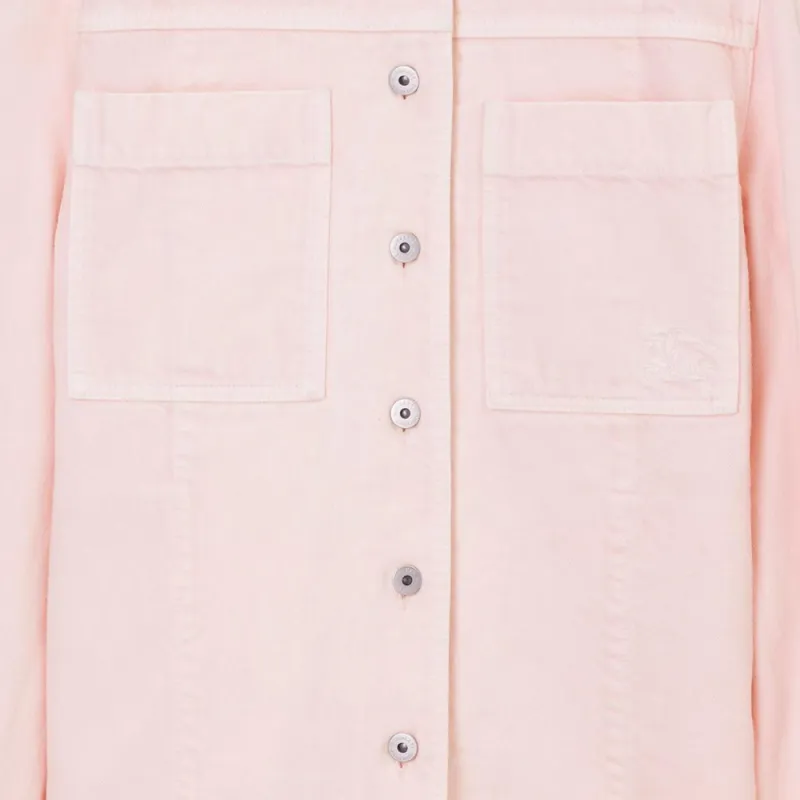 Burberry SS23 Denim Jacket Women's Pink-4