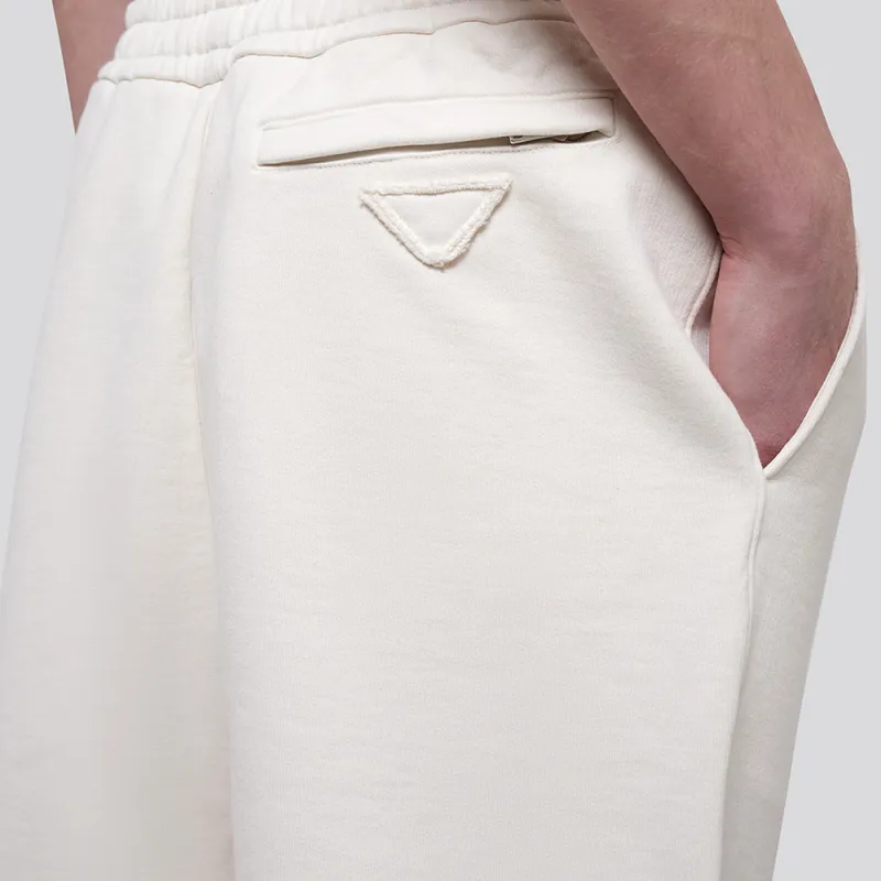PRADA SS21 Knitted Sports Pants Men's Ivory-4