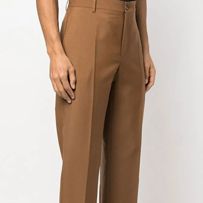 VERSACE SS23 Holiday Casual Pants Men's Brown-5