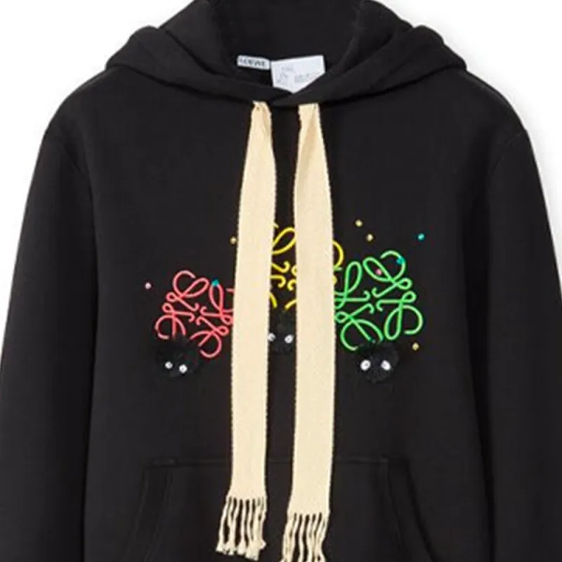 LOEWE x QIANYUQIANXUN SS22 Sweatshirt Women's Black-5