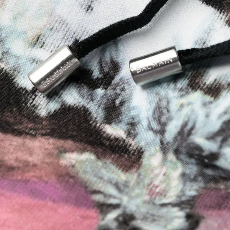 BALMAIN Pastel Printed Drawstring Track Pants-5