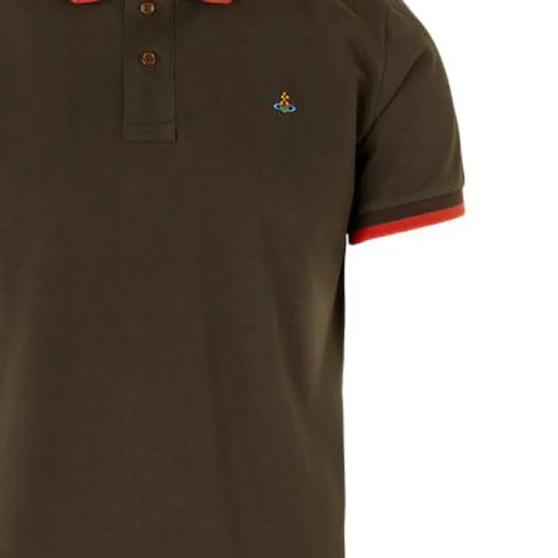 Vivienne Westwood SS23 Polo Shirt Men's Brown-5
