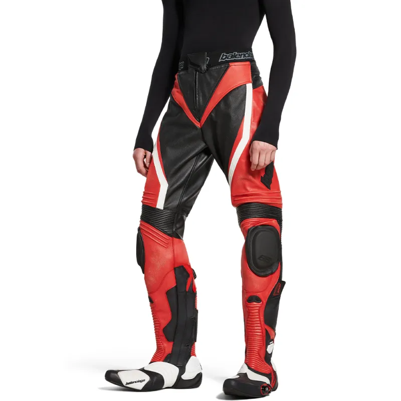 Balenciaga Motorcycle Jacket Regular Fit Men's Red-5