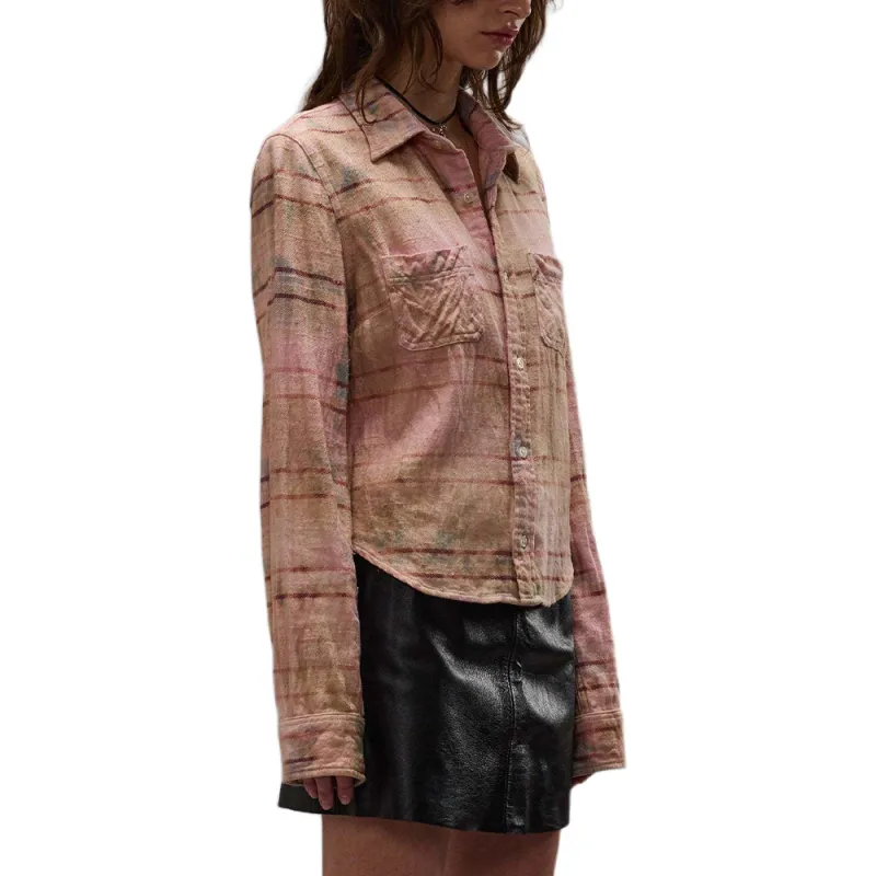 R13 Check print Shirt-3