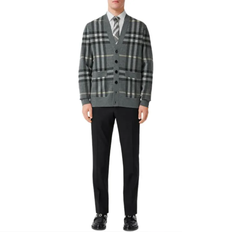 Burberry SS22 Sweater Men's Seal Gray Color-2
