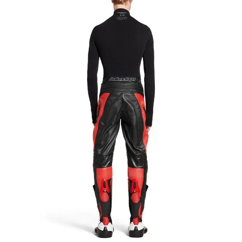 Balenciaga Motorcycle Jacket Regular Fit Men's Red-3