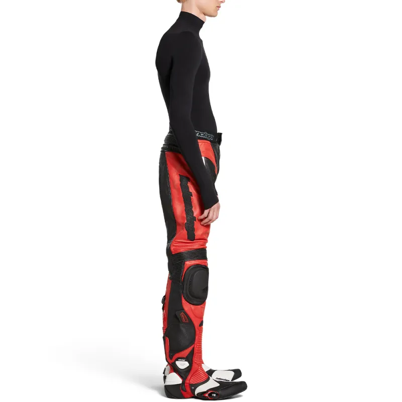 Balenciaga Motorcycle Jacket Regular Fit Men's Red-4
