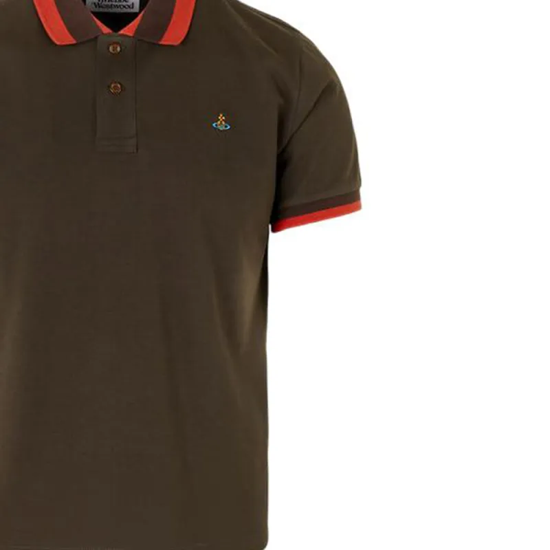 Vivienne Westwood SS23 Polo Shirt Men's Brown-2