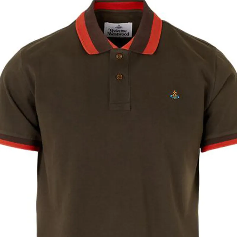 Vivienne Westwood SS23 Polo Shirt Men's Brown-1