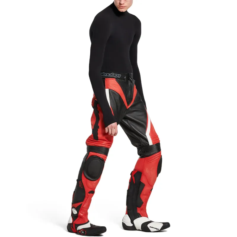 Balenciaga Motorcycle Jacket Regular Fit Men's Red-2