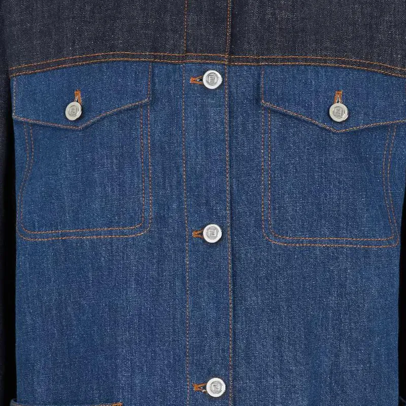 FENDI Two tone Denim Jacket-2