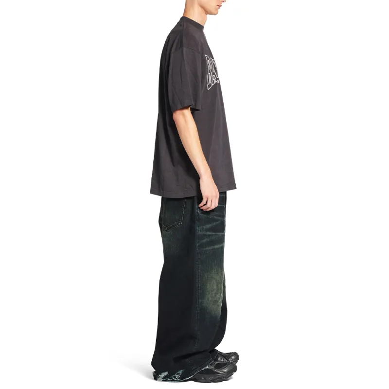 Balenciaga Jeans Loose Fit Unisex Black-4