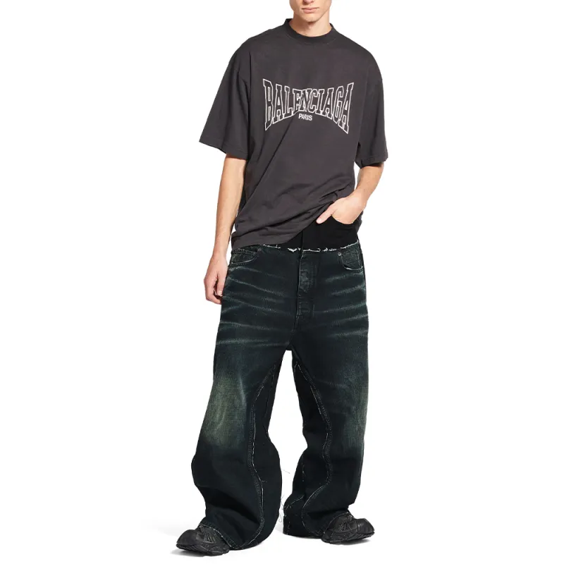 Balenciaga Jeans Loose Fit Unisex Black-2