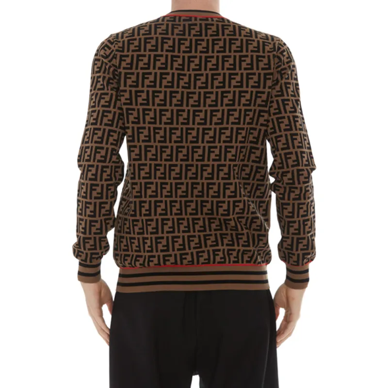 FENDI Sweaters Men Brown-3