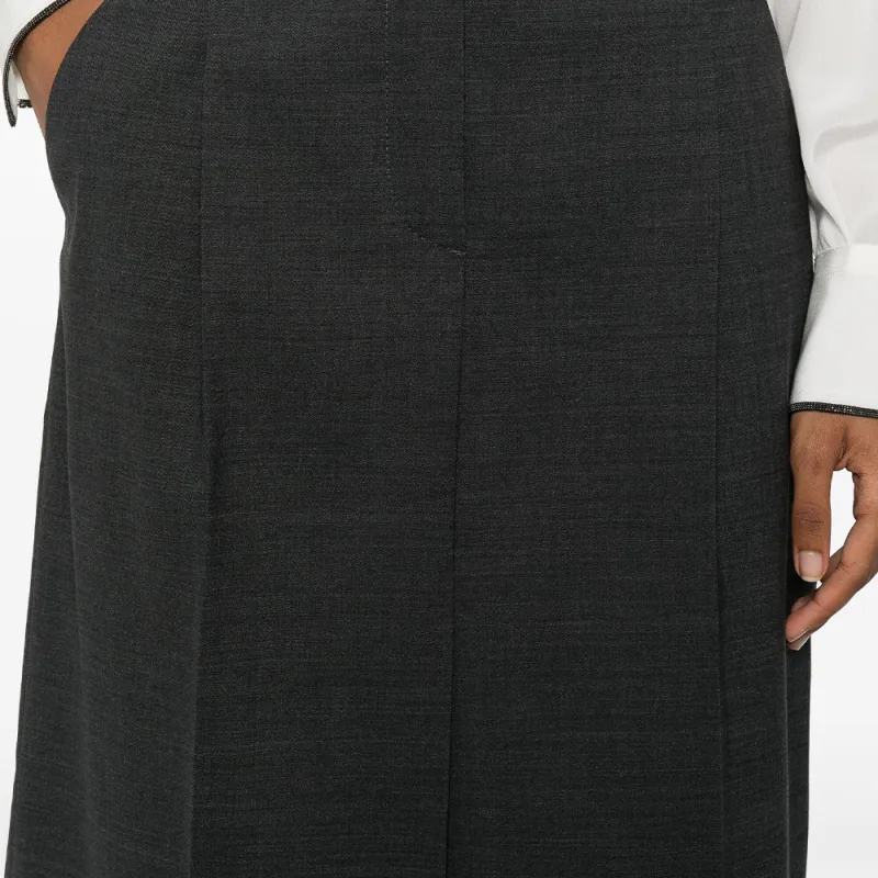 Brunello Cucinelli Dart Detailed Pencil Skirt-5