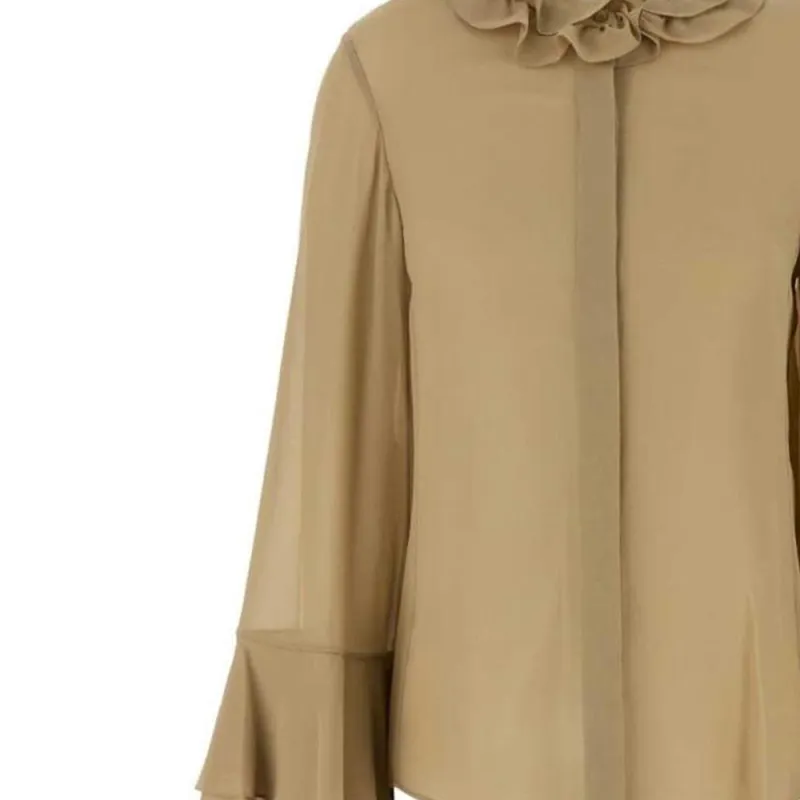 Chloé Ruffled Long Sleeved Shirt-2