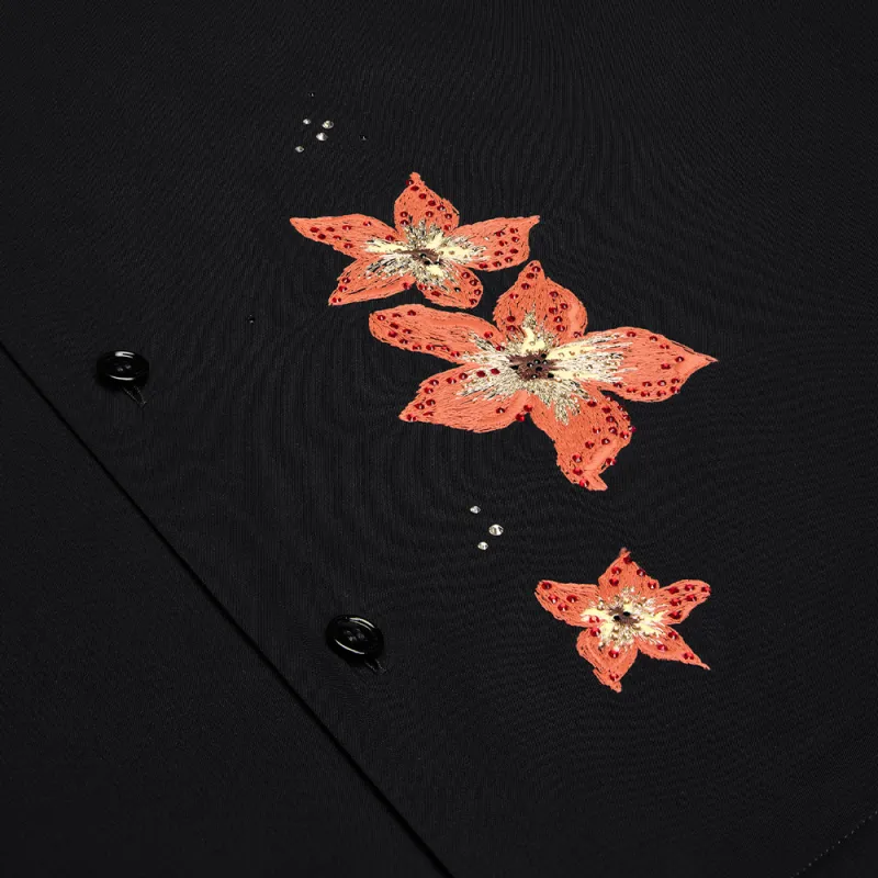 CELINE Embroidered Hawaiian Shirt In Viscose-5