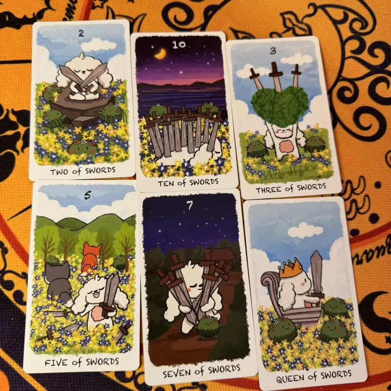 ZOCO Bunny Journey A Cute Rabbit Theme, Caro Tarot Board Games-4