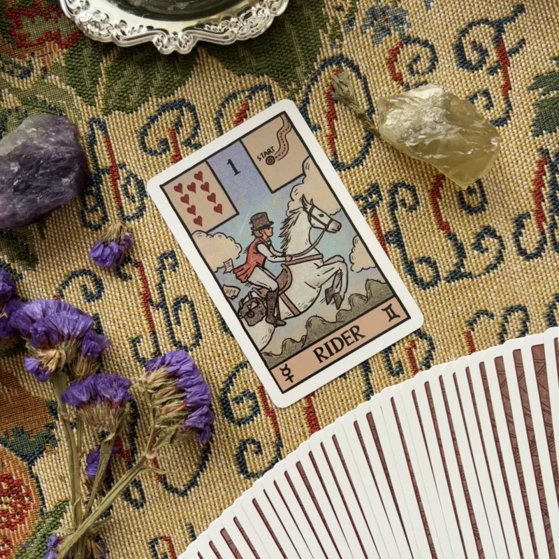 ZOCO A Casita Tarot Card, White Cut Version Beginner Board Games-5