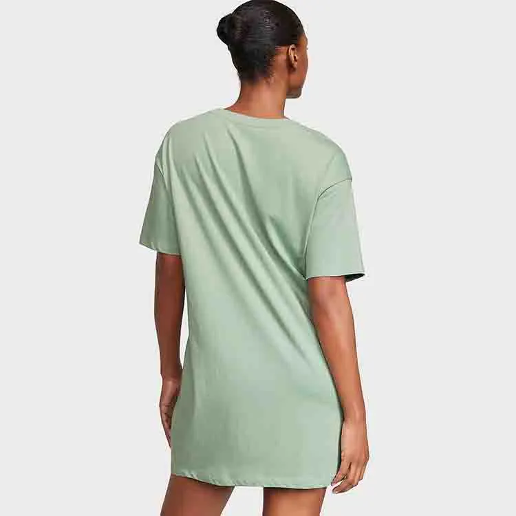 Victoria's Secret Cotton Sleepshirt/Seasalt Green Nightgown Women's Sea Salt Green-1
