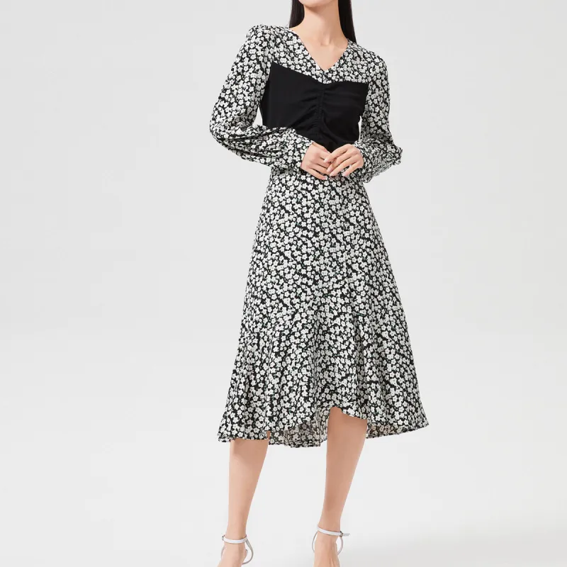 EICHITOO Casual Long Skirts Women's Light Green Pattern-1