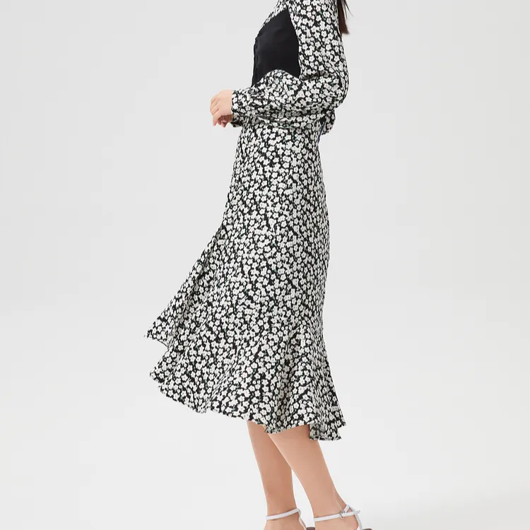 EICHITOO Casual Long Skirts Women's Light Green Pattern-2