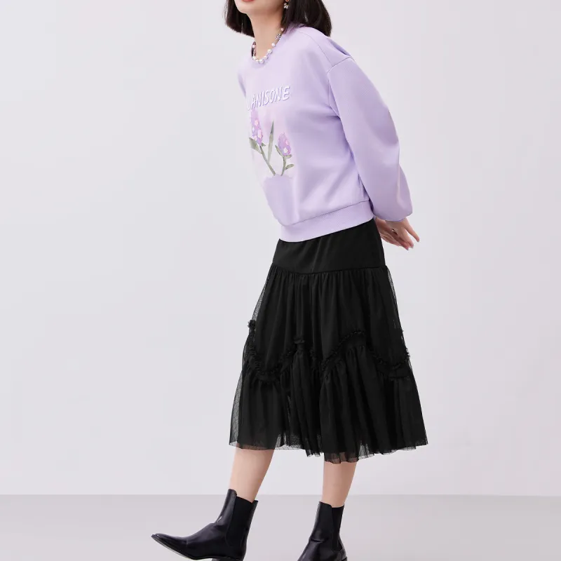 EICHITOO Casual Long Skirts Women's Black-2