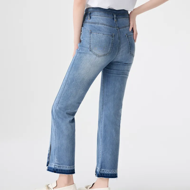 EICHITOO Jeans Women's Blue Trim-2