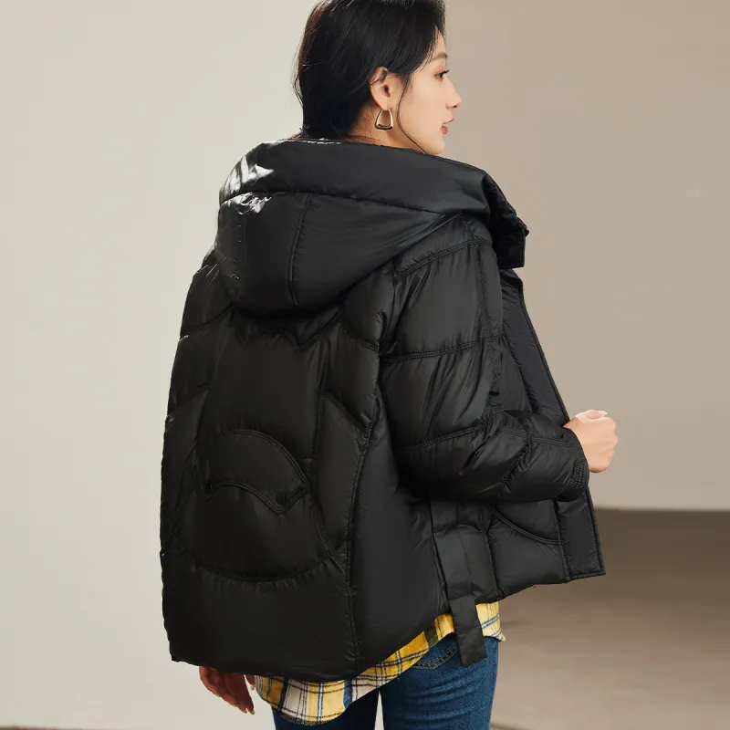 CARBAMMI Puffer Jacket Women's Black-4