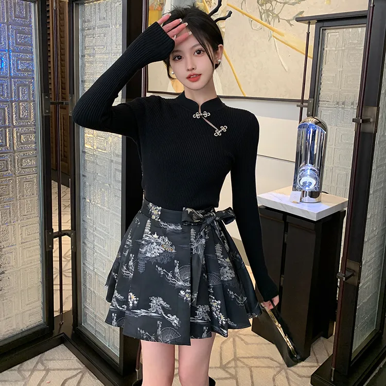 GULIANFEI Skirt Set Women's Image Color-1